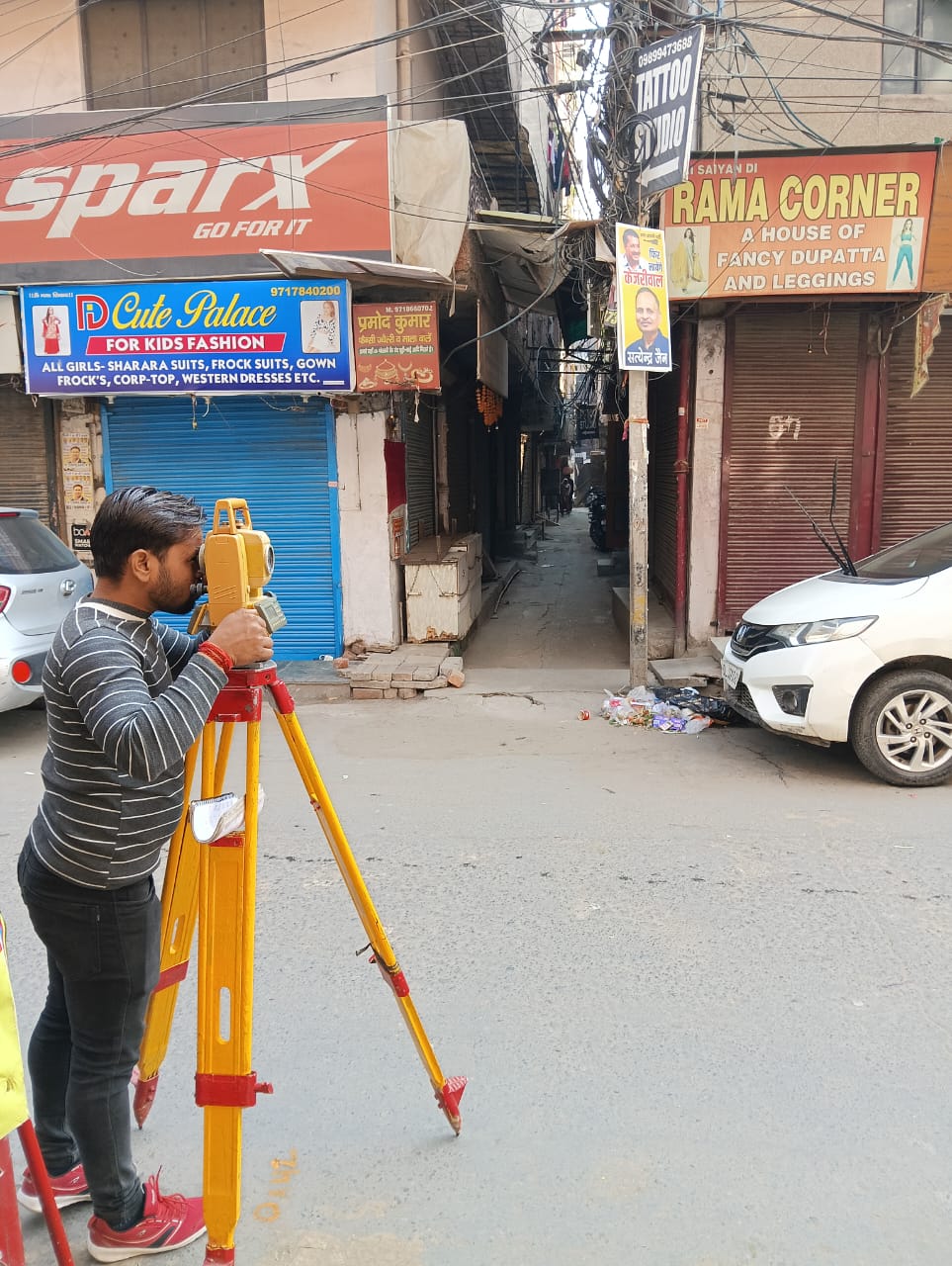 Topographic survey of Pitampura Delhi DDA